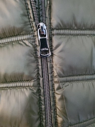 Calvin Klein Lightweight Green Packable Premium Down Puffer Jacket XL New Hoodie - Picture 4 of 16