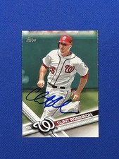 Signed Card Auto Clint Robinson 2017 Topps #252 Washington Nationals autograph