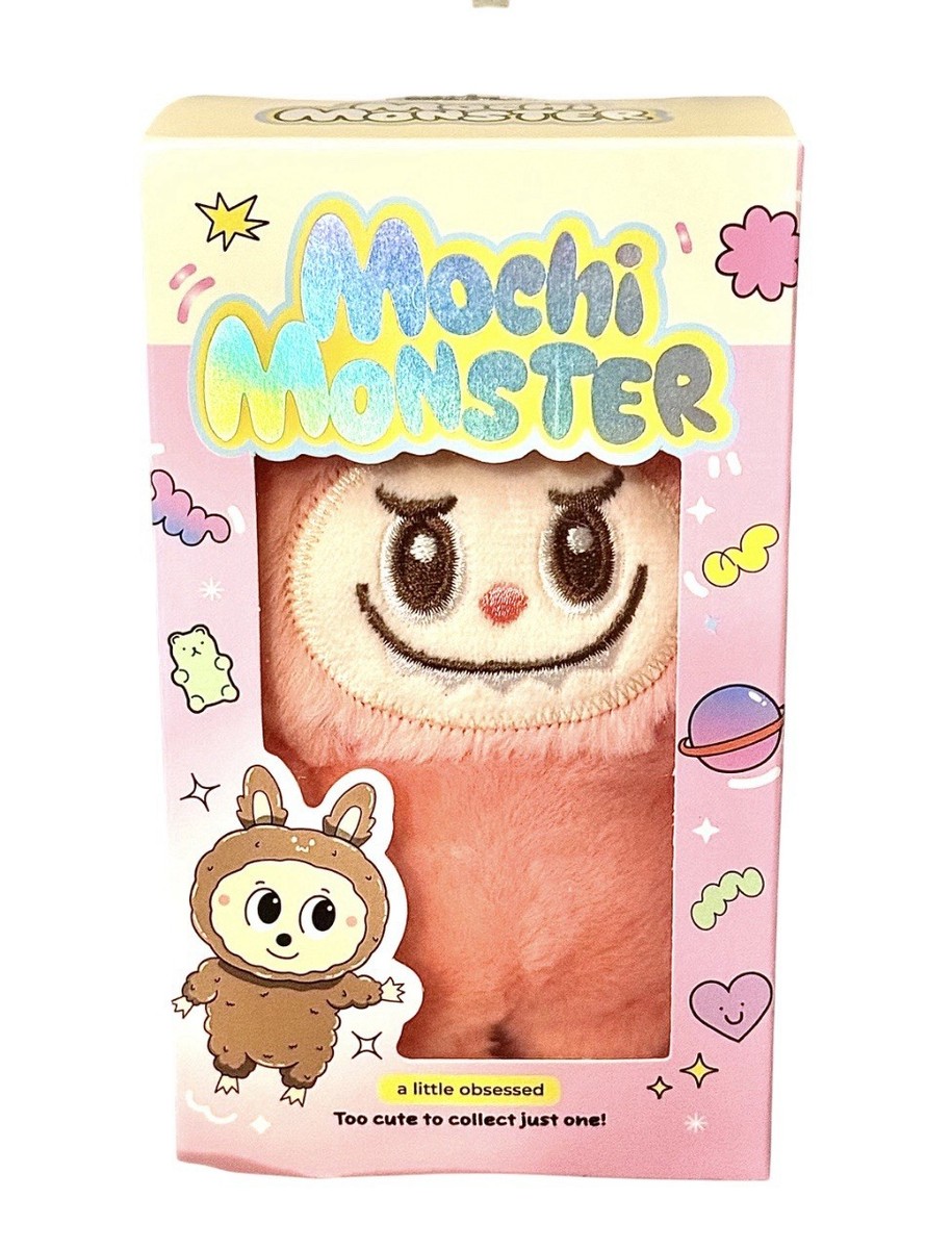 🔥New Mochi Monster Plush Charm Collectible Keychain Pink Monster