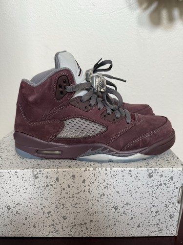 Nike Air Jordan 5 Retro SE Zapatos Juveniles Talla 6Y Borgoña Profundo en Caja FN4233-600 - Imagen 3 de 9