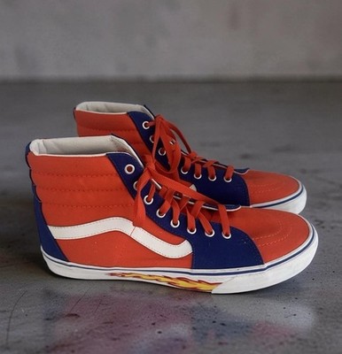 Size 11 Men s Vans SK8-Hi Comfy Cush Chili Pepper True Blue Sneaker
