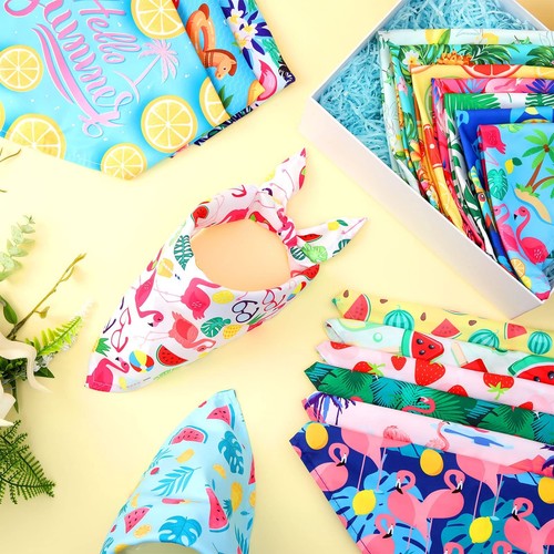 100 Pieces Dog Bandanas Bulk Summer Pet Bandanas Pack Triangle Scarf Bib Kerc... - Picture 5 of 6