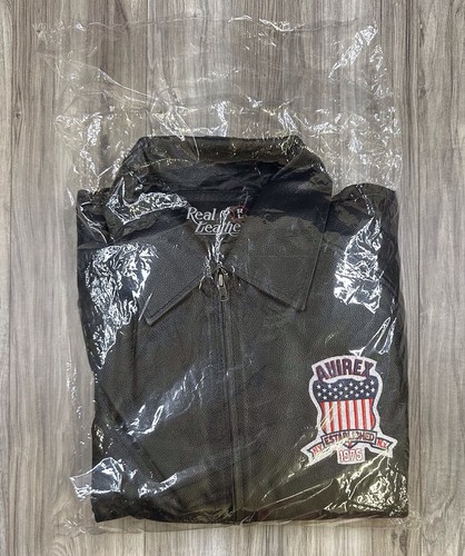 Avirex Icon Jacket Real Leather Jet Black Men’s Size 4XL - Brand New - Picture 11 of 15