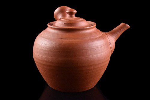 Y448: XF Japanese Tokoname-ware TEAPOT Yondaiyamadatsuneyama made w/signed box - Picture 6 of 11