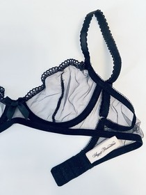 AGENT PROVOCATEUR $350 Black Bra,  Delicate Luxury Lingerie, Size 10B, Brand New