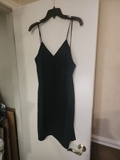 Nine Line Black Sequin Dress  Size 8