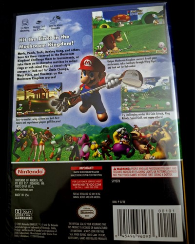 Mario Golf: Toadstool Tour (Nintendo GameCube, 2003) Player's Choice NEW SEALED - Picture 2 of 2