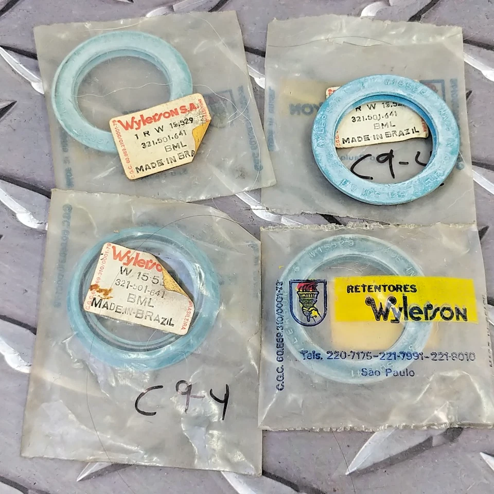 4x Wylerson SA W15529 For VW Jetta Cabrio Van Wheel Hub Seal Replaces 321501641 - Image 4 of 4