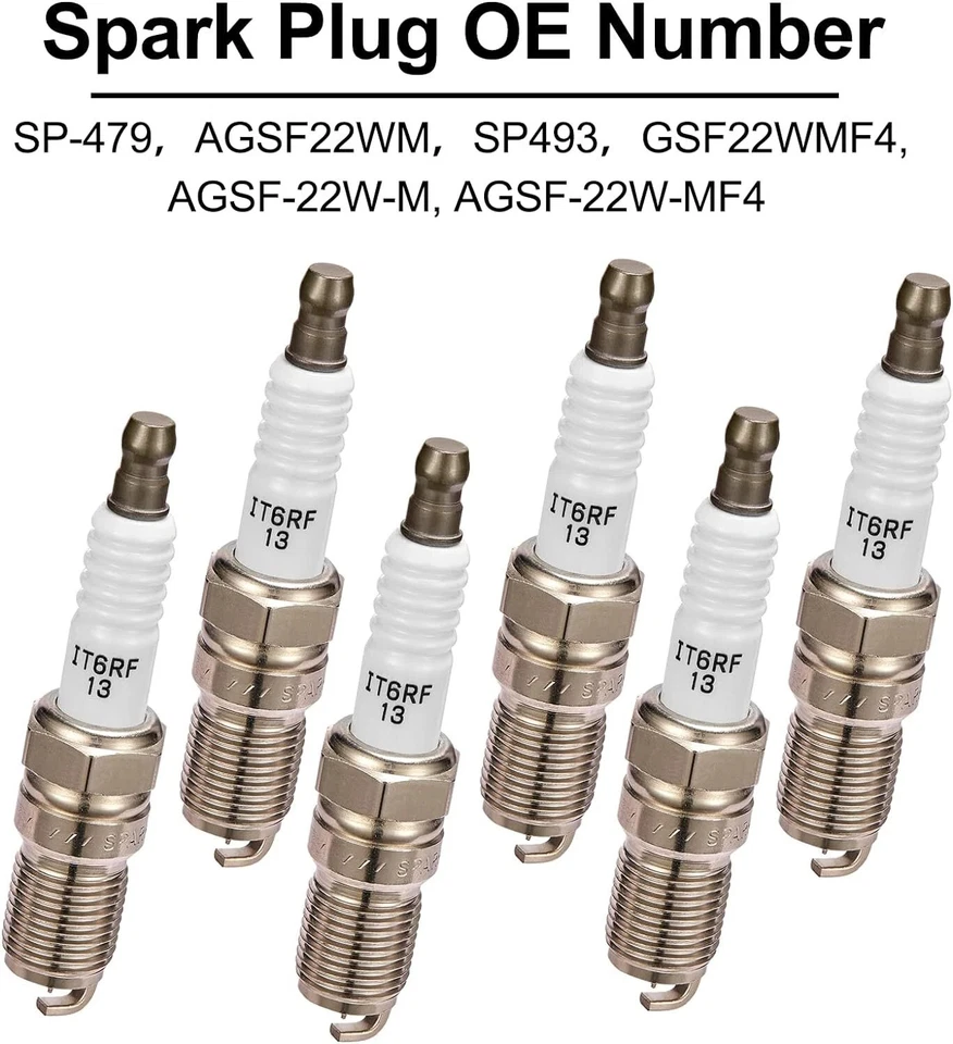 8X SP479 SP493 Spark Plugs FOR 1997-2002 Ford E-150 Econoline 4.6L, 5.4L V8 Foto 2 de 4