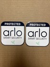 2 New Arlo Security Stickers/Window Clings. Smoke Free Home, Fast Free Shipping.