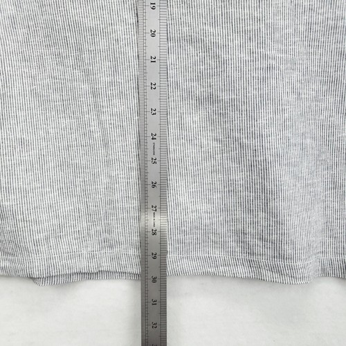 Onia Shirt Mens Medium Blue White Striped Short Sleeve Button Up Linen Blend - Picture 9 of 9