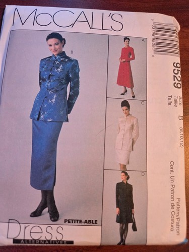 VTG McCalls 9529 Misses Dress Jacket Two Lengths Mandarin Collar SZ 8-24 UC FF - Picture 5 of 13