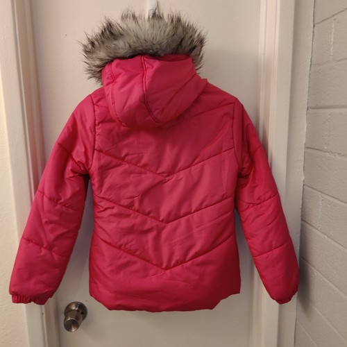 Weather Tamer Girl Pink Hooded Jacket Size M(10/12) - Picture 9 of 10