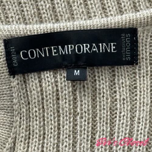 Contemporaine Woman's Sweater Beige Sz M - Picture 5 of 8