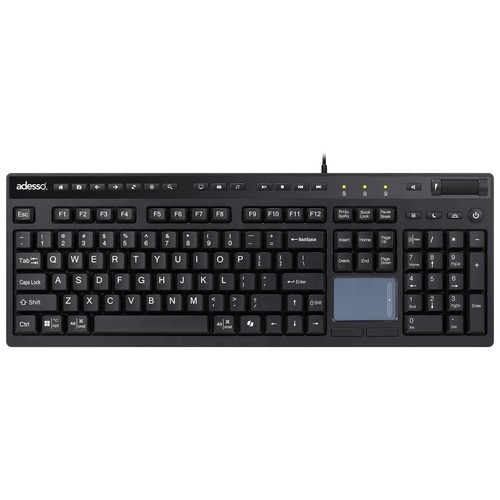 Adesso EasyTouch 445 Multi-Channel Wired Touchpad Keyboard, Black (AKB-445UB) - Picture 8 of 8