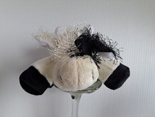 Ganz Webkinz Black & White Cow HM003 Plush 7” Stuffed Animal No Code