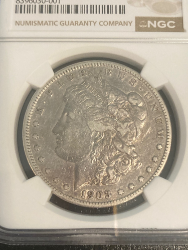 1903-S MORGAN DOLLAR 1 $ NGC SS DETAILS GEREINIGT SCHÖNE MÜNZE KOSTENLOSER VERSAND! - Bild 7 von 8