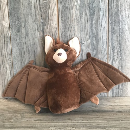 The Petting Zoo Plush Brown Bat 12" X 20” Stuffie Stuffed Animal Plush - Picture 1 of 7