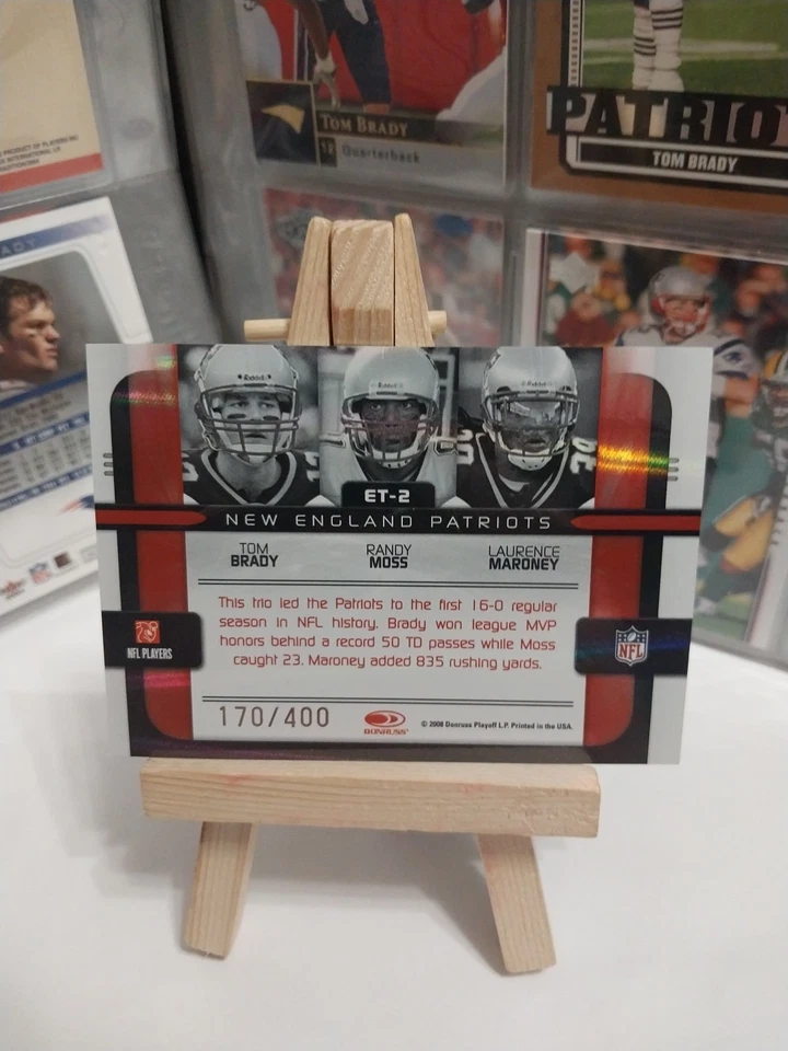 Tom Brady Donruss Elite Teams 170/400 🔥 Foto 2 de 2