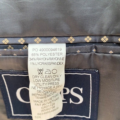 Chaps Mens Size 52 Blazer Sport Coat Gray Casual Career Jacket - Picture 13 of 14