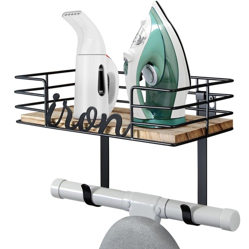 Hanger wall mount - Laundry Room Iron and ironing board Holder Metal with Lar...