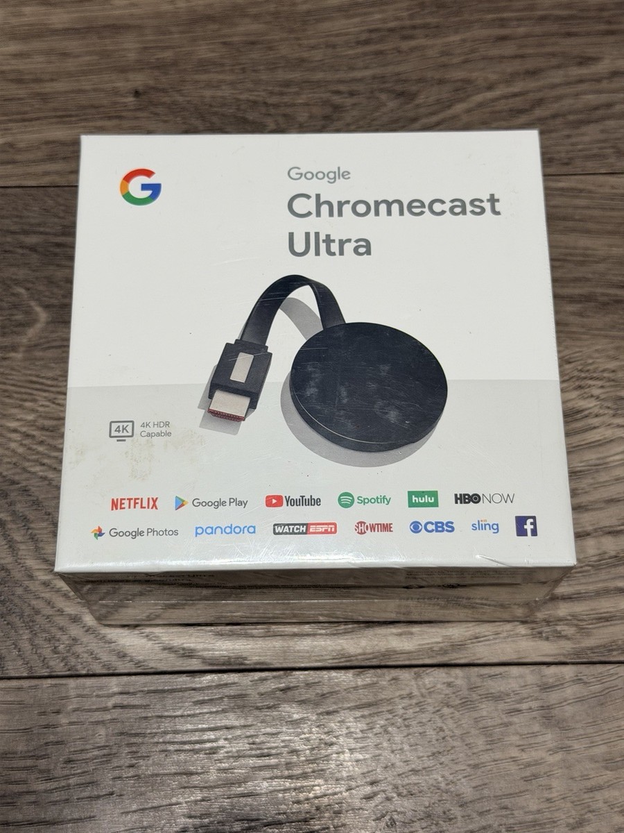 Google Chromecast Ultra 4K Digital Media Streamer - Black