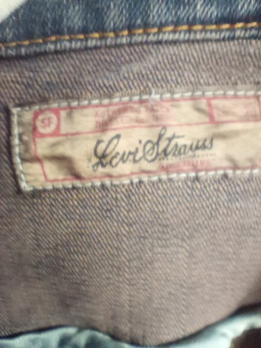 Levi’s Strauss Damen Jeansblazer Jacke Small Blau Jeansjacke tailliert 3 Knöpfe - Bild 13 von 14