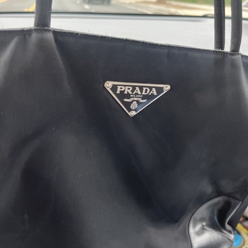 AUTHENTIC PRADA Black Nylon Shoulder Bag - Picture 2 of 12