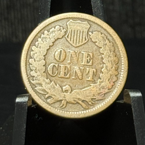 Moneda de un centavo cabeza india 1866 - Imagen 2 de 2