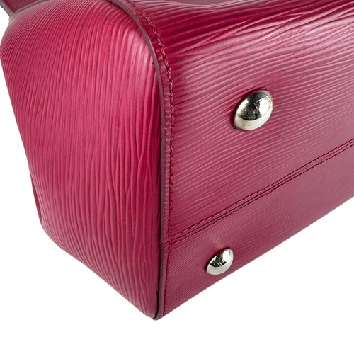 Borsa a mano originale Louis Vuitton Epi Marly MM tracolla fucsia M94612 - z7632 - Foto 9 di 15