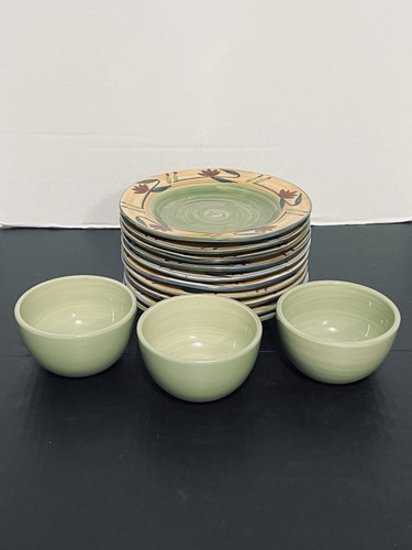 Vintage Pier 1 HP Steinzeug Elizabeth Muster ~ Hackplatte ~ 10 Servierplatten ~ Schalen - Bild 15 von 24