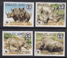 SWAZILA ND ^^^^^^^^OLDE R MNH set (RHINOCEROS . WILDLIFE WWF) @rum2716sawz