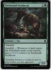 Foil Territorial Scythecat 213 Zendikar Rising C NM