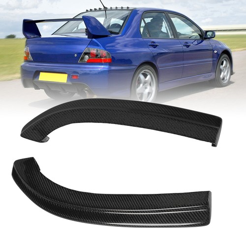 ・Carbon Fiber Rear Bumper Side Splitter Extensions For Lancer Evolution 7 8 9 - Picture 9 of 12