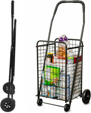 Utility Cart with Wheels to Be Used for Shopping, Grocery, Laundry and Stair Cli
