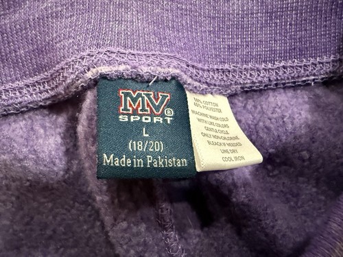 “FBI Academy” Purple Physical Training Gym Sweatpants PT Pants - Youth Size L - Picture 4 of 4