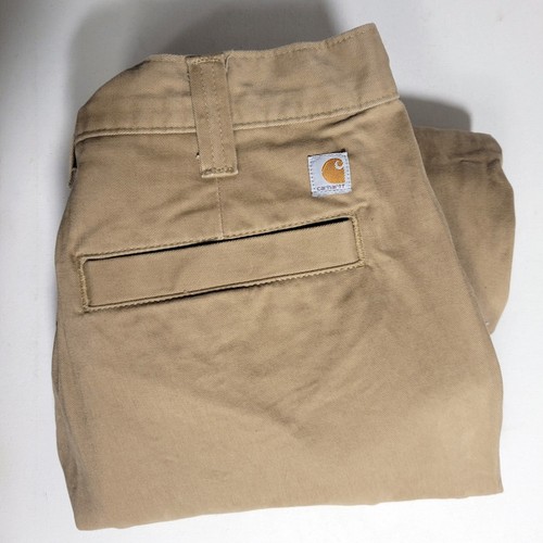 Pantalones de Trabajo Carhartt Calce Relajado Sarga Para Hombres 32x30 Caqui Beige Tostado Uniforme Utilitario - Imagen 7 de 10