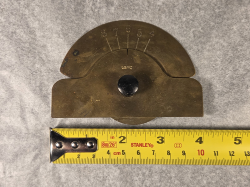 Vintage/Antik U.S.M.C. Militär Schützenquadrant? Messing - Bild 8 von 8