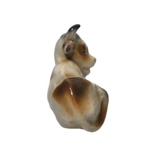 Estatuilla de vaca de porcelana vintage - Imagen 6 de 9