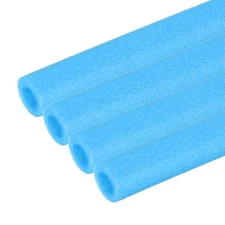 4Pcs 3/8"(10mm)IDx3.3FTx0.79" Pipe Insulation Foam Tube Pool Noodles Blue