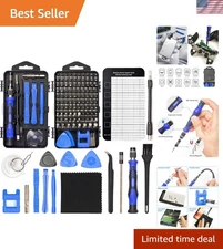 124-Piece Precision Magnetic Screwdriver Set for Electronics Repair - 101 Bits