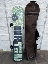 Burton snowboard with uk size 9-11 bindings and travel bag