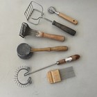 New ListingVintage Kitchen Tools Gadgets Stainless & Wood Lot Of 6 Read