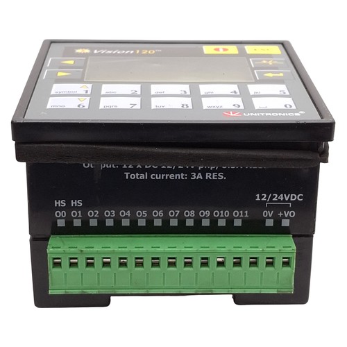 Unitronics V120-22-UN2 Vison120 OPLC & HMI, 12x I/O, RS232, 12/24VDC *Latches* - Picture 4 of 10