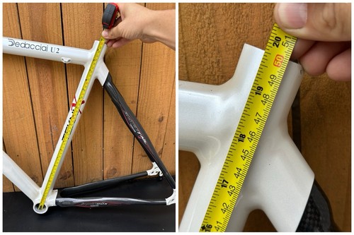 Dedacciai U2 Alloy/Carbon 50cm 1059g Frame/397g Fork, 2000s Pro Team Texnix NOS! - Picture 22 of 24
