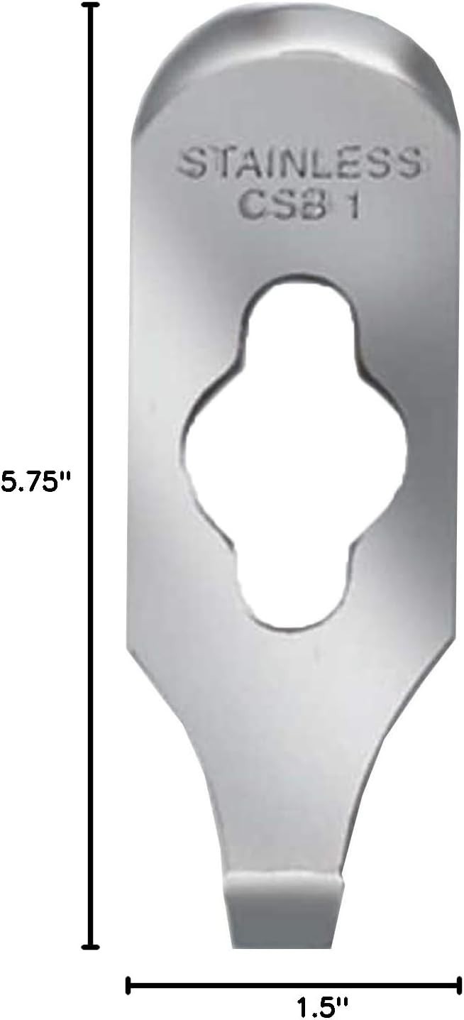 Professional Soft-Grip CS6 Scraper Set - 6 Stainless Steel Paint Blades Included