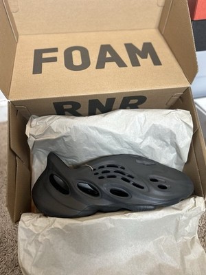 adidas Yeezy Foam RNR Black Men s Slip-On Clog US 11 Breathable