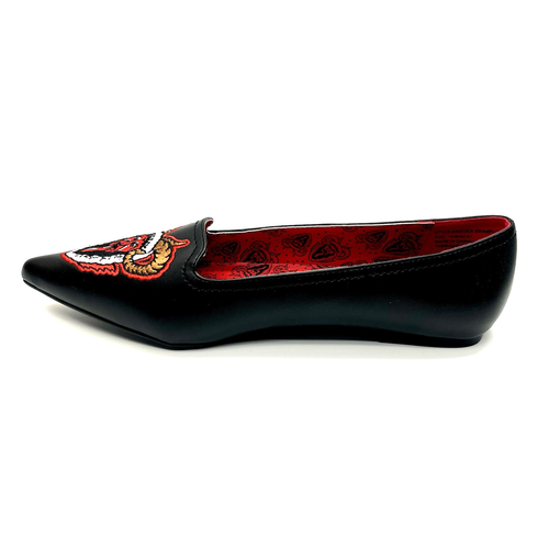 Extraño Cvlt Culto Daga Krampus Diablo Criatura Gótico Zapatos Halloween Mujer 10 - Imagen 8 de 8