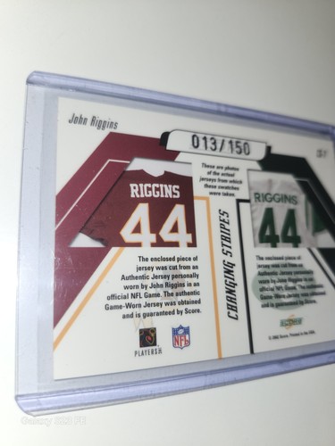 John Riggins Game Used Jersey Relic Card Lot Of 2- UD Rookie F/X, Score Dual - Picture 9 of 10