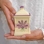 Handmade Small 5.3oz/150ml Ceramic Kitchen Herb, Spice, Storage Jar with Lid,...